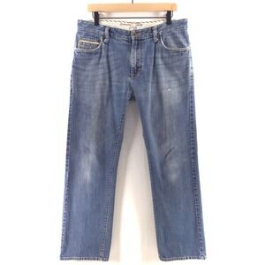 Vans Mens Jeans Off The Wall Straight Leg 34x32 Blue Medium Wash Denim